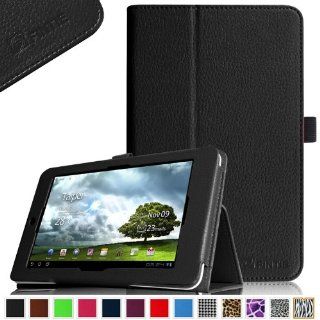 Fintie Folio Case for ASUS MeMO Pad HD 7 inch ME173X Tablet Slim Fit Support Sleep / Wake Function with Stylus Holder   Black Computers & Accessories
