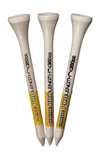 Pride Professional Tee System ProLength Tee, 2 3/4 Inch   175 Count (Yellow on White)  Golf Tees  Sports & Outdoors