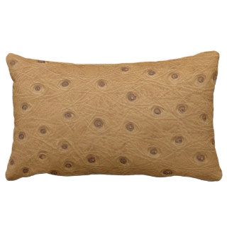 Ostrich Leather Look Throw Pillow