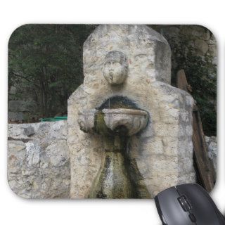 Old Fountain located in Eze Village Mouse Mats