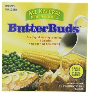 ButterBuds Butter Flavored Mix, 4 Ounce Boxes (Pack of 12)  Non Dairy Butter Subsitutes  Grocery & Gourmet Food