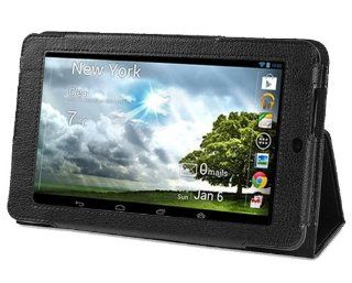 IVSO ASUS Memo Pad ME172V 7 Inch Slim BOOK PU Leather Stand Cover Case (Black) Computers & Accessories