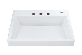 TOTO Lt171.8G#01 Kiwami Renesse Design II Vessel Lavatory With 8 Inch Centers, Cotton White   Vessel Sinks  