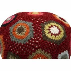 nuLOOM Handmade Casual Living Sweater Pouf Nuloom Ottomans