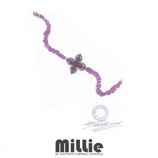 Millie by Matthew Campbell Laurenza Multigemstone Floral Station Beaded Bracele