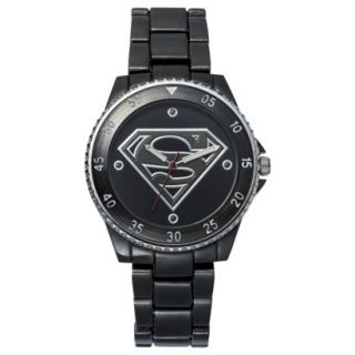 Superman Analog Wristwatch   Silver Metal