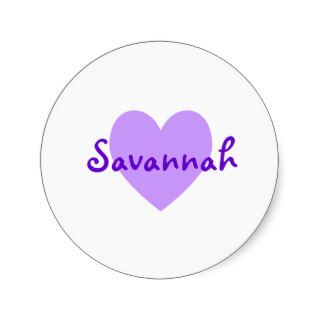 Savannah in Purple Sticker
