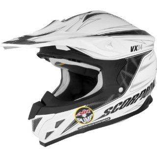 Scorpion Spike VX 34 MX Motorcycle Helmet   White / Small Automotive