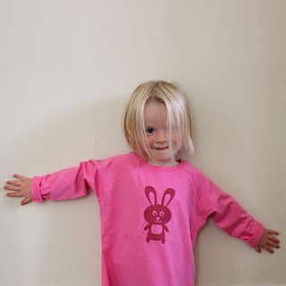 daisy rabbit long sleeved girls t shirt by tobytogs
