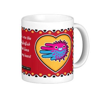 Valentine's Puffer Fish mug