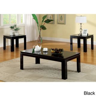Furniture of America 'Mio' 3 piece Contemporary High Gloss Lacquer Coffee/ End Table Set Furniture of America Coffee, Sofa & End Tables