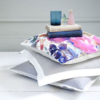 peony floral cushion by rowen & wren