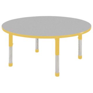 ECR4Kids 48 Round Adjustable Activity Table in Gray