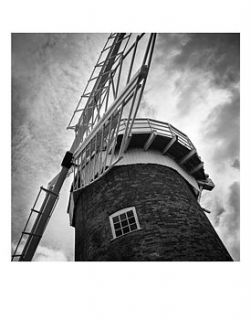 horsey windpump iii black and white print by paul cooklin