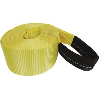 Smart Straps Heavy-Duty Recovery Tow Strap with Loop Ends — 30ft.L x 4in.W, 40,000-Lb. Breaking Strength, Yellow, Model# 833  Tow Chains, Ropes   Straps