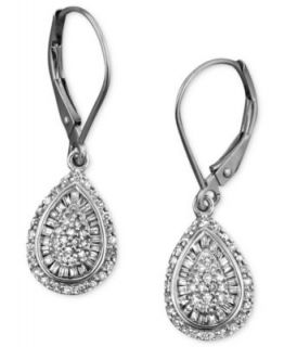 Wrapped in Love� Diamond Earrings, 14k White Gold Diamond Infinity Earrings (1/4 ct. t.w.)   Earrings   Jewelry & Watches