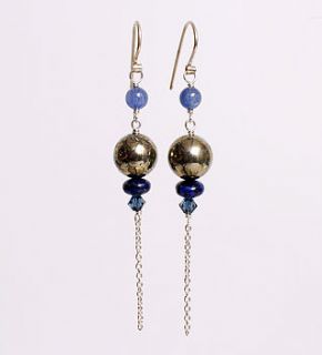 vintage style midi drop earrings by lorna henderson