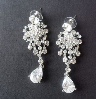 vintage style crystal chandelier earrings by yatris home and gift