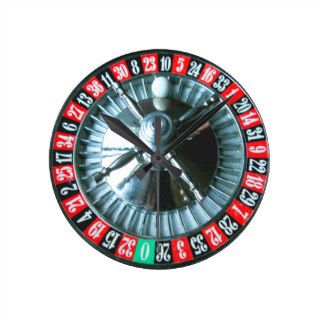 Roulette wheel clock