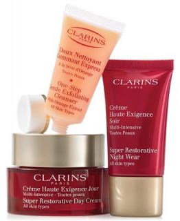 Clarins Super Restorative Skin Solutions Value Set   Skin Care   Beauty
