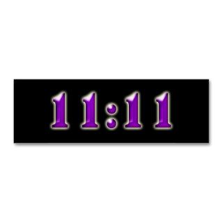 Purple 1111 business card template