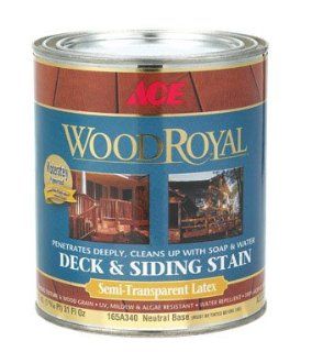 4 each Wood Royal Acryic Semi  Transparent Stain (165A340 2)  Household Wood Stains  Patio, Lawn & Garden