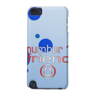 Number 1 Friend in Canadian Flag Colors for Boys iPod Touch (5th Generation) Cover