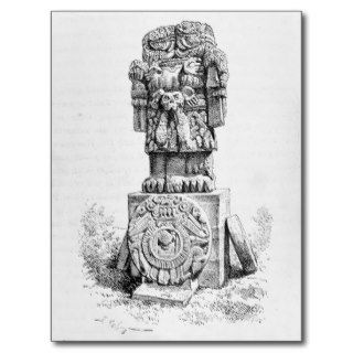 Statue of the Goddess Coatlicue Post Cards