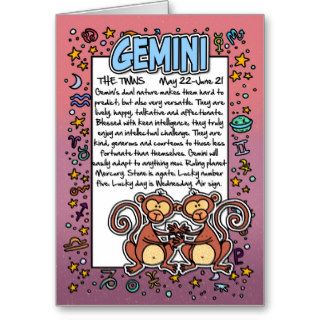 Zodiac   Gemini Fun Facts Cards