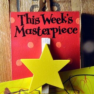 this week's masterpiece star wooden peg by angelic hen