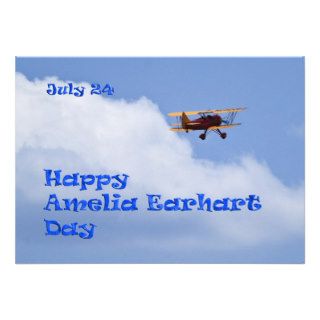 Amelia Earhart Day Party Invite July 24