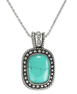 Sterling Silver Necklace, Turquoise Pendant   Necklaces   Jewelry & Watches