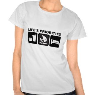 Life's Priorities, Windsurfing Tee Shirt