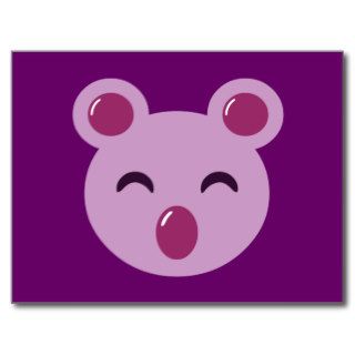 Cute Purple Koala Bear Post Card