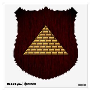 Golden Pyramid Wall Stickers
