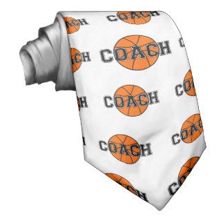 Basketball Coach T shirts and Gifts. Necktie