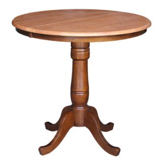 International Concepts Round Pedestal Counter Height Pub Table