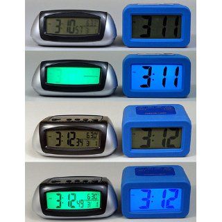 Equity by La Crosse 65903 Hybrid Solar Desktop LCD Alarm Clock   Desk Clocks