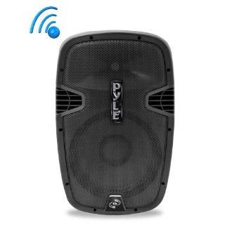 PYLE PRO PPHP159WMU 15 Inch 1600 Watt Bluetooth PA Loudspeaker with 2 Wireless Mics, FM Radio, LCD Readout, USB and SD Card Readers Musical Instruments