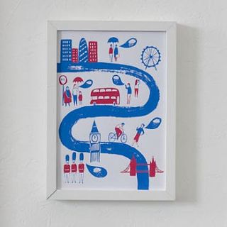 talk about the weather london screen print by evermade