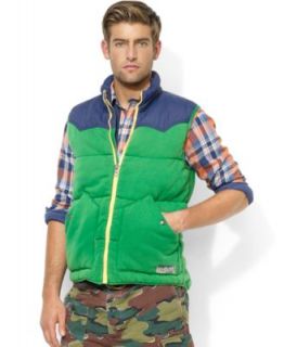Polo Ralph Lauren Vest, Colorblocked Fleece Vest   Coats & Jackets   Men