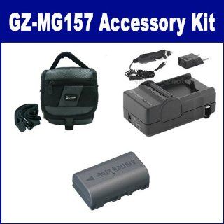 JVC Everio GZ MG157 Camcorder Accessory Kit includes SDM 180 Charger, SDC 27 Case, SDBNVF808 Battery  Digital Camera Accessory Kits  Camera & Photo