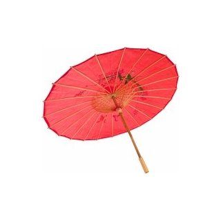 Asian Japanese Chinese Umbrella Parasol 32in Red 156 4  