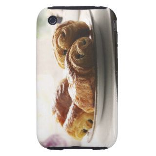 french croissants on a plate iPhone 3 tough covers