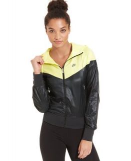 Nike Jacket, Windrunner Colorblock Hooded Windbreaker   Jackets & Blazers   Women
