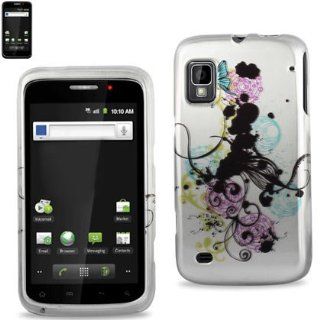 Reiko 2DPC ZTEWARP 154 Durably Crafted Premium Protector Case for ZTE Warp   1 Pack   Retail Packaging   White/Multi Cell Phones & Accessories