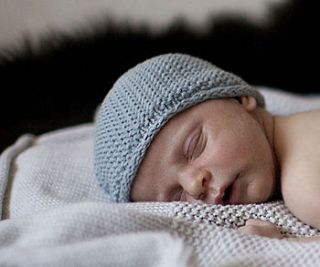 new baby cotton knitted hat by the little tailor