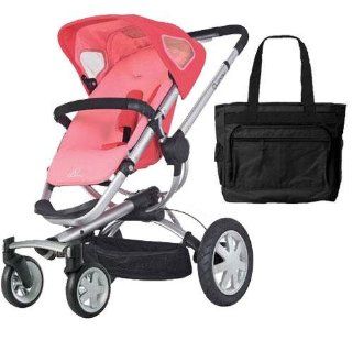 Quinny CV155BFX Buzz 4 Stroller   Pink Blush With a Diaper Bag  Infant Car Seat Stroller Travel Systems  Baby