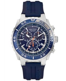 Nautica Watch, Mens Chronograph Blue Resin Strap N14555G   Watches   Jewelry & Watches