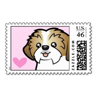 Shih Tzu Love Postage Stamp